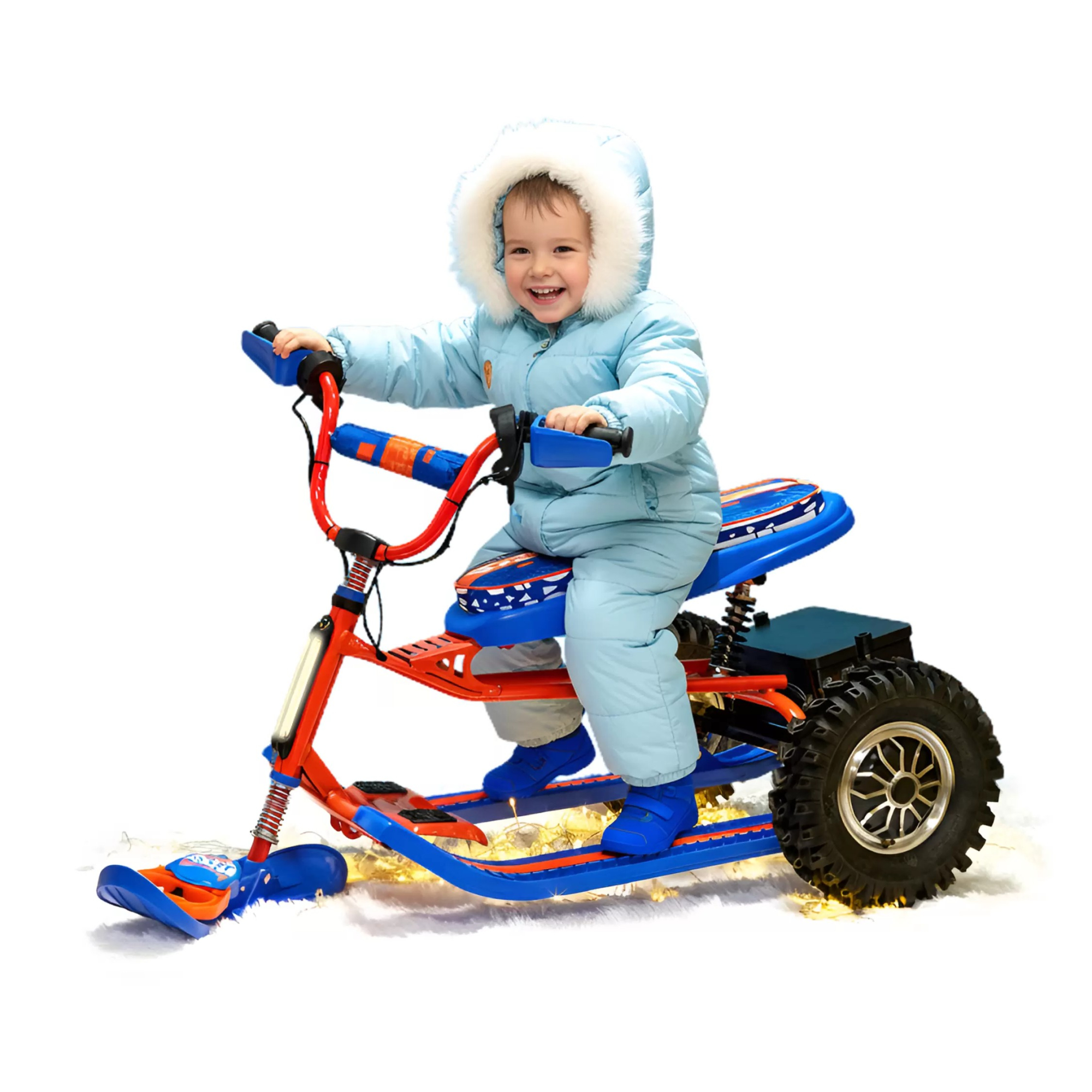 Снегокат электрический iBrat S2, Оранжевый