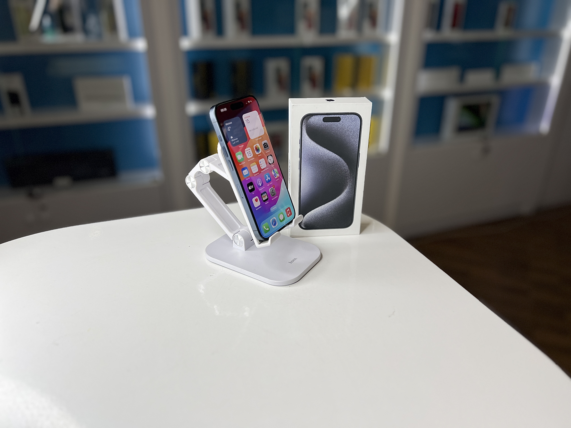 Смартфон Apple iPhone 15 Pro, Синий титан, 128 ГБ / 7706**