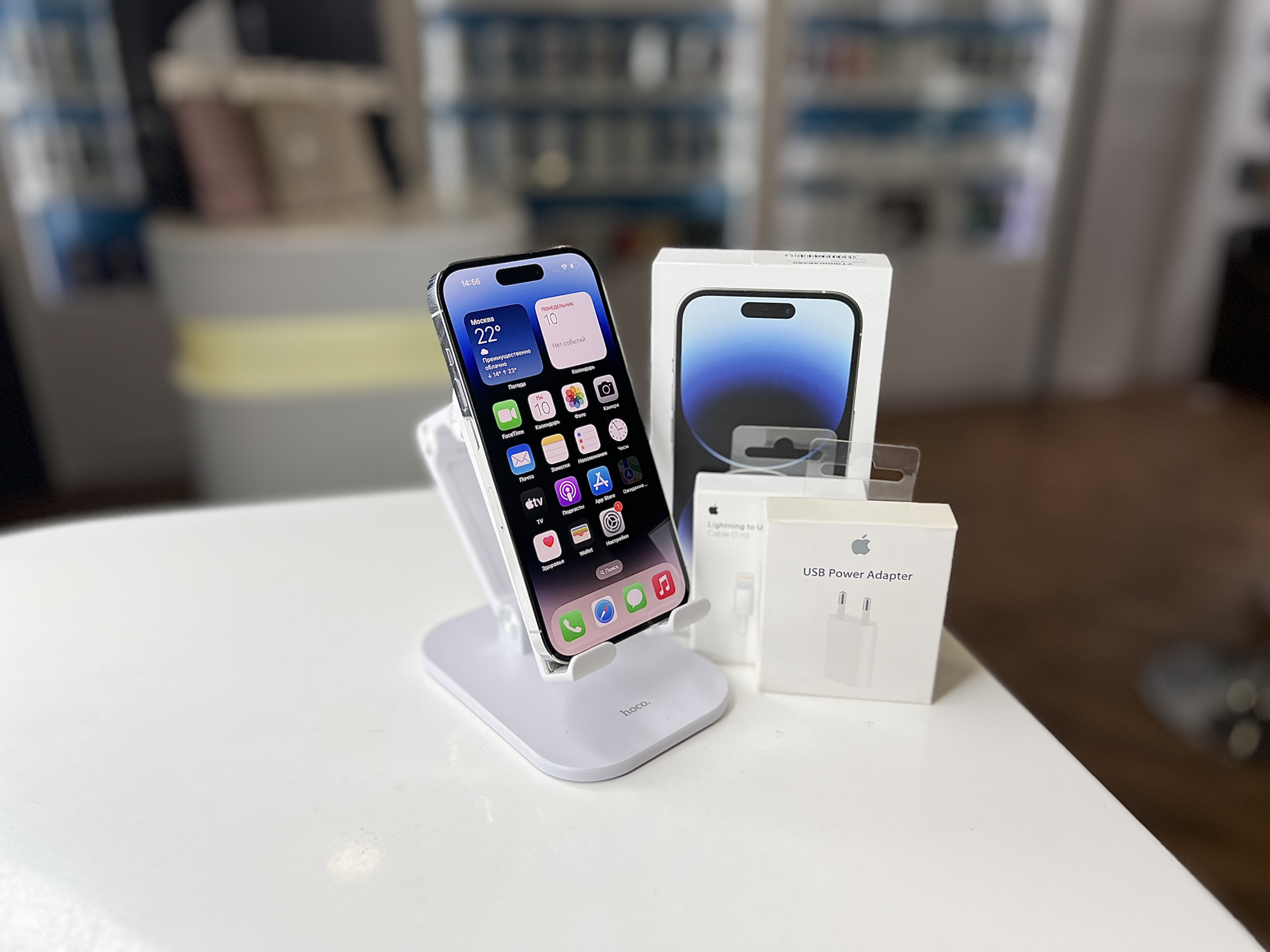 Смартфон Apple iPhone 14 Pro, Серебристый, 128 ГБ / 2439*